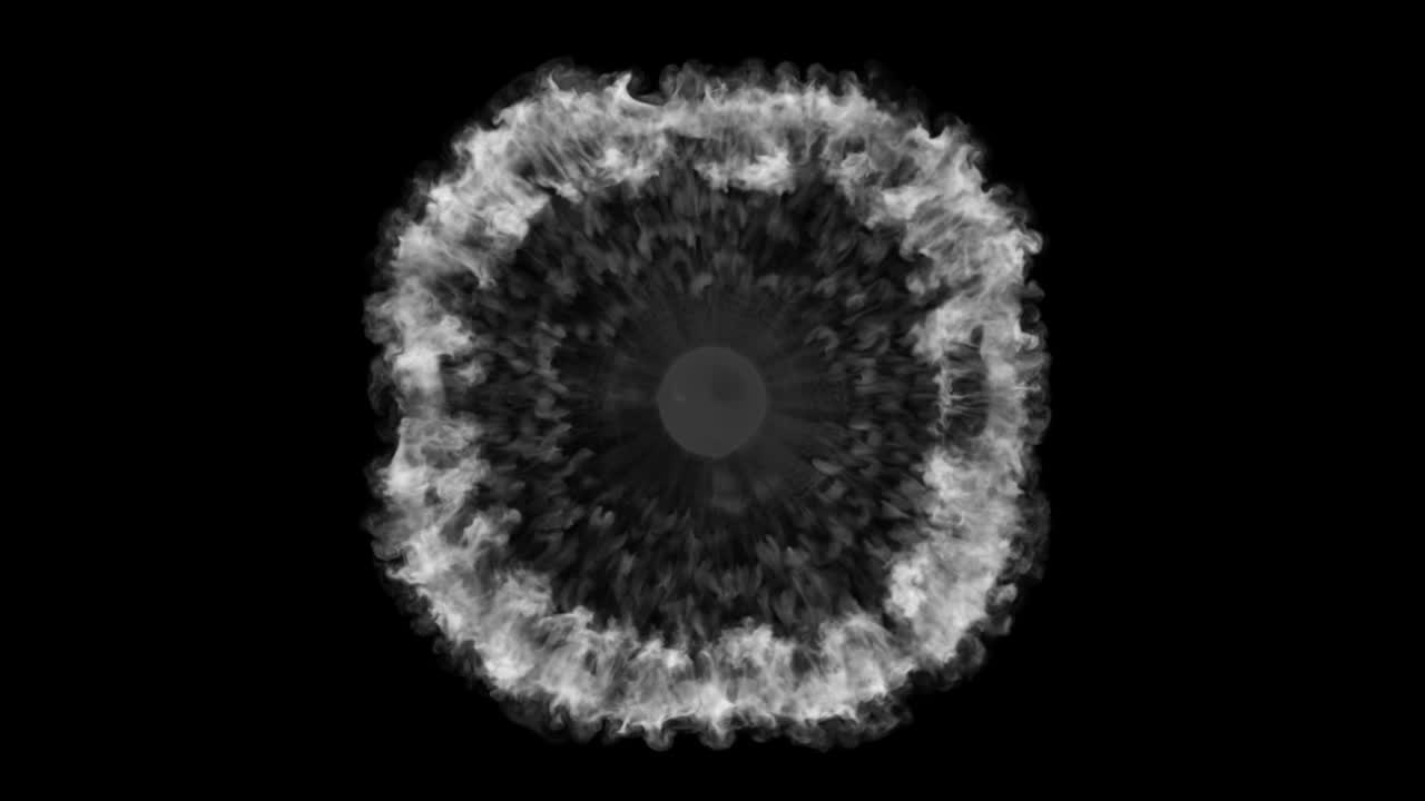 onda de choque de humo blanco