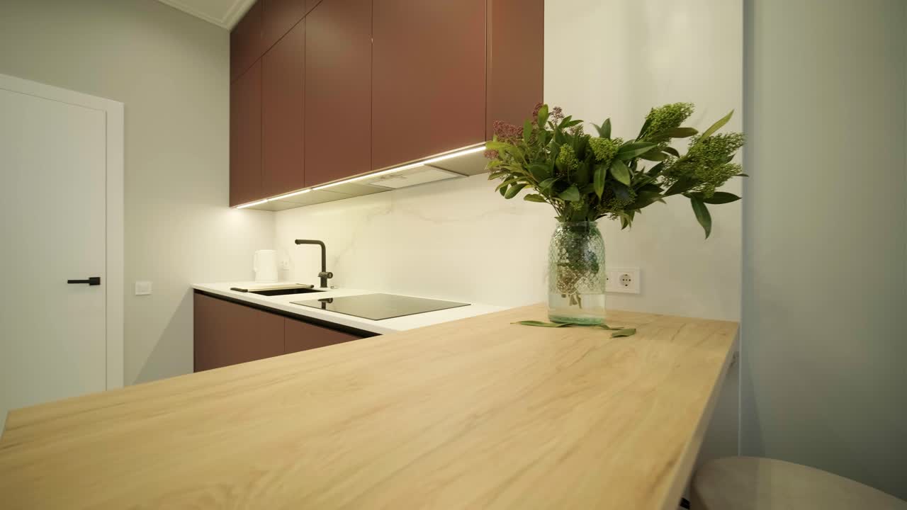 interior moderno y elegante del apartamento. diseño de interiores para el hogar. renovación de apartamentos nuevos