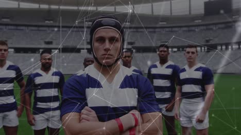 Animation-of-network-of-connections-over-diverse-male-rugby-players