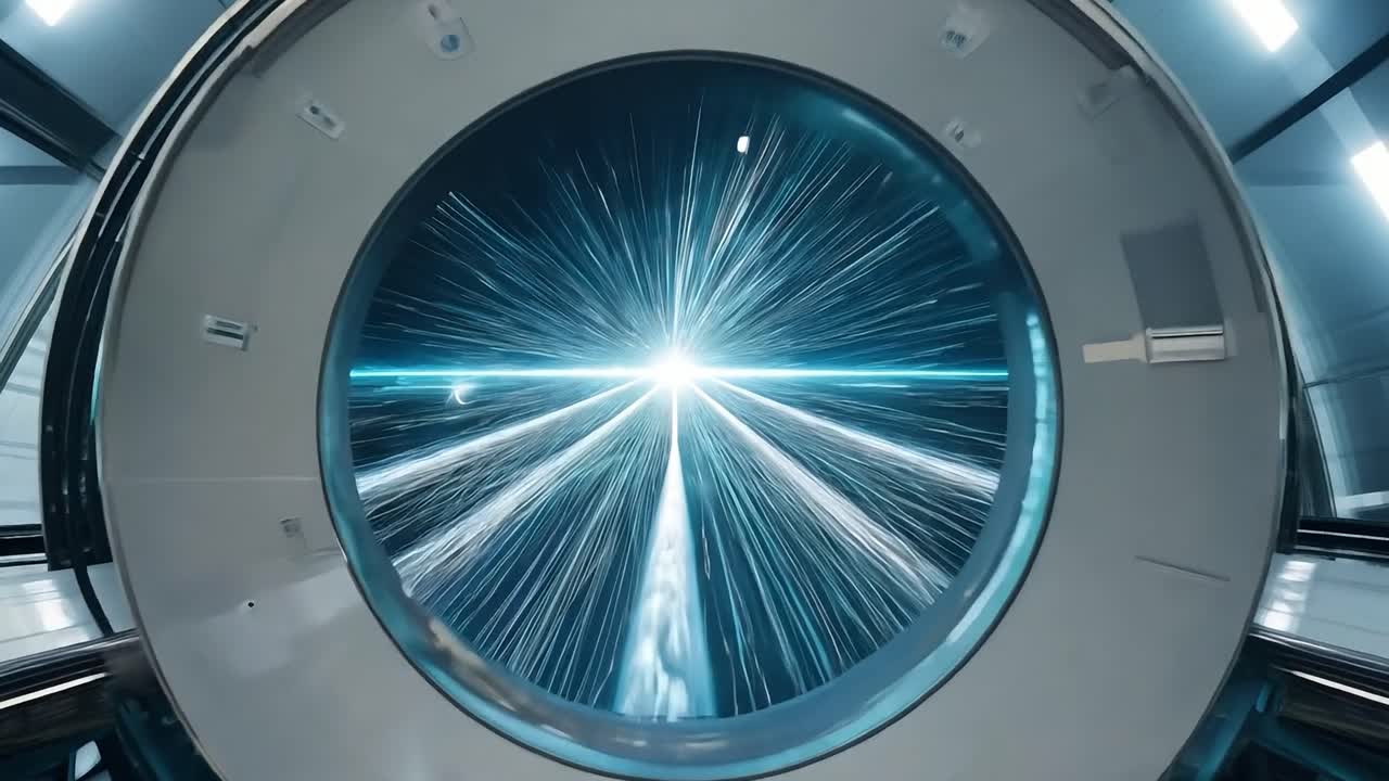 추상적인 파란빛과 우주에 있는 별들