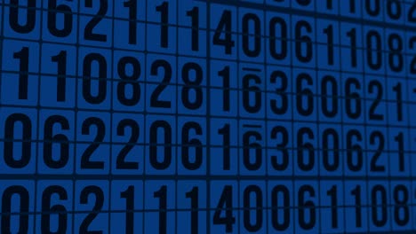 números aleatorios en la pantalla azul oscuro
