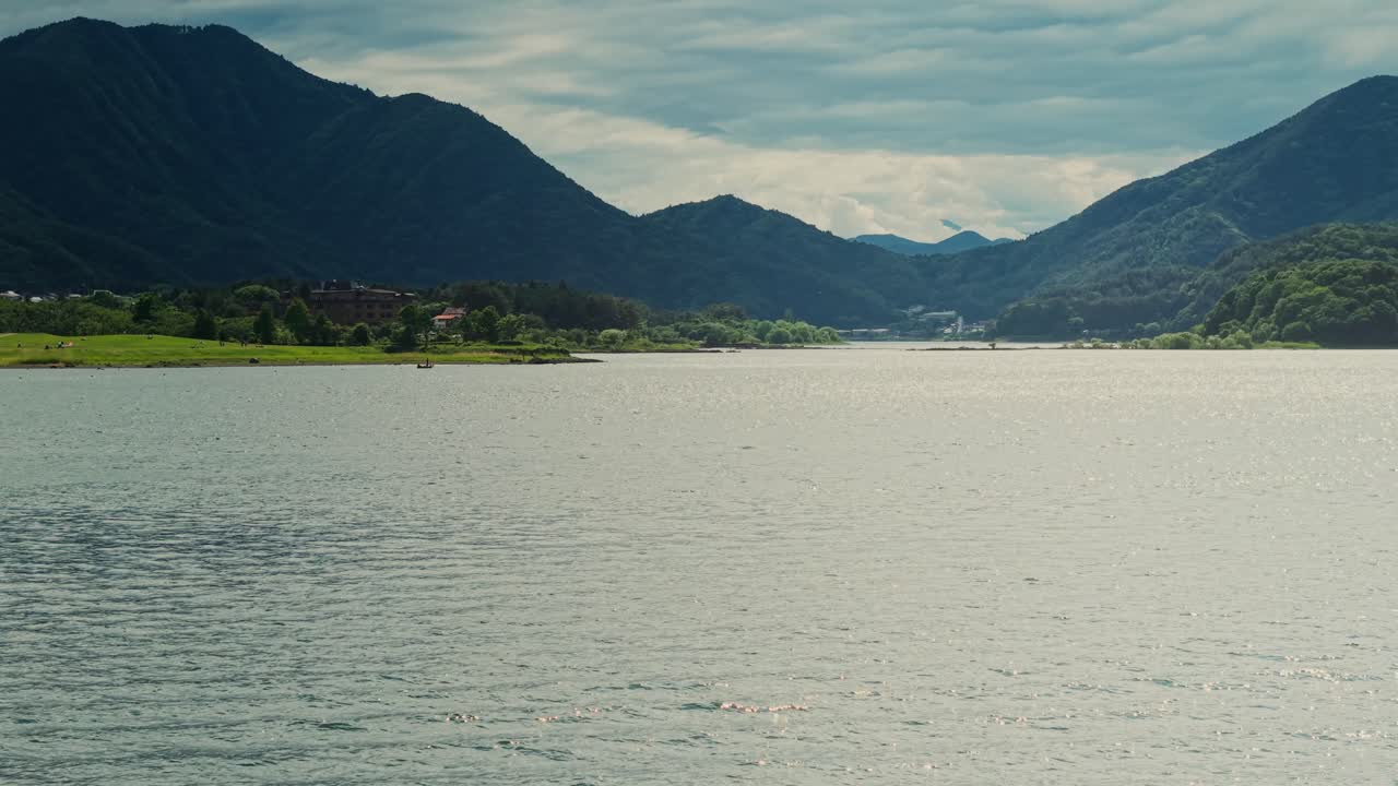 Scenic Lake View with Mountains