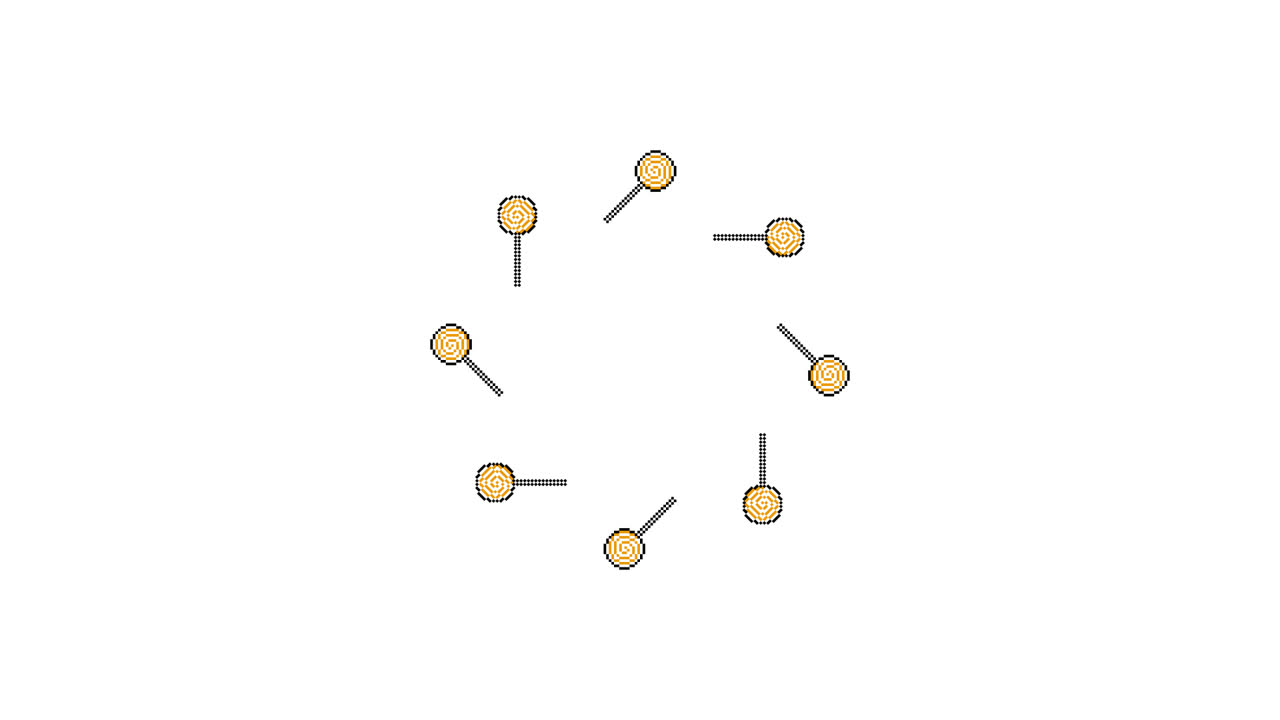 Pixel Art Lolipop Spinning Animated Overlay Transparent 30fps (8)