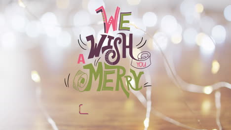 animation of christmas greetings text over christmas decorations
