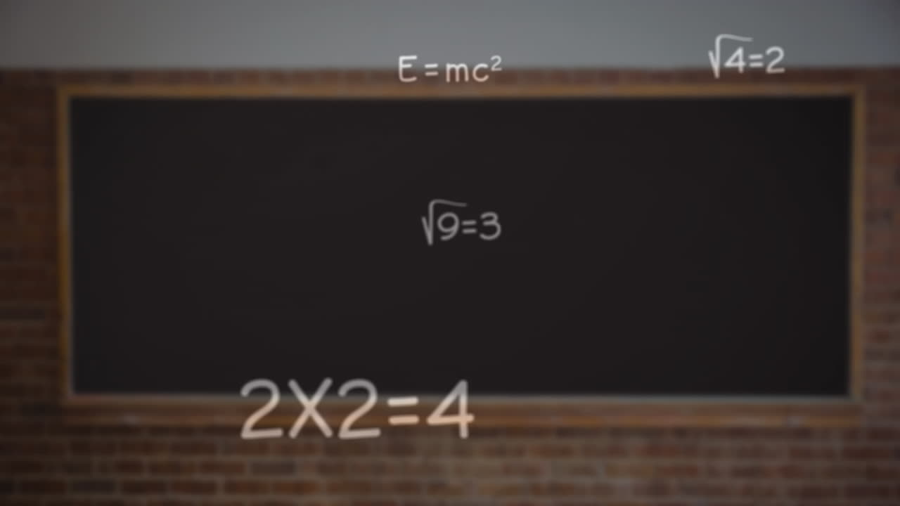 animación de ecuaciones matemáticas en la pizarra