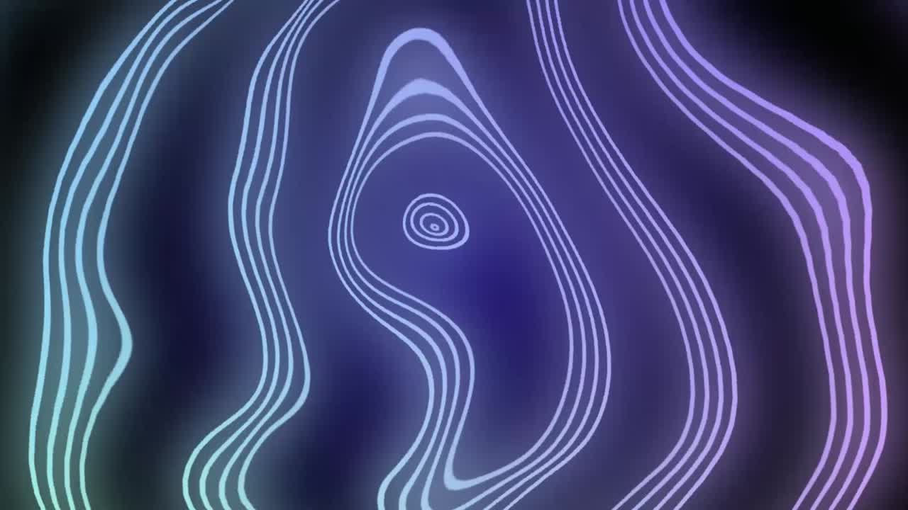 Mystic Blue Purple Fluid Waves Backgorund After Effect