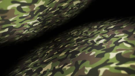 fondo de patrón de camuflaje verde. concepto de uniforme militar. línea abstracta y textura de onda. animación de bucle.