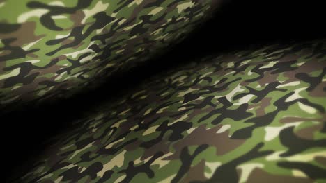 green camouflage pattern background. military uniform concept. abstract line and wave texture. loop animation.