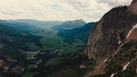 beautiful deep rocky mountain valley near famous colorado landmark gothic mountains