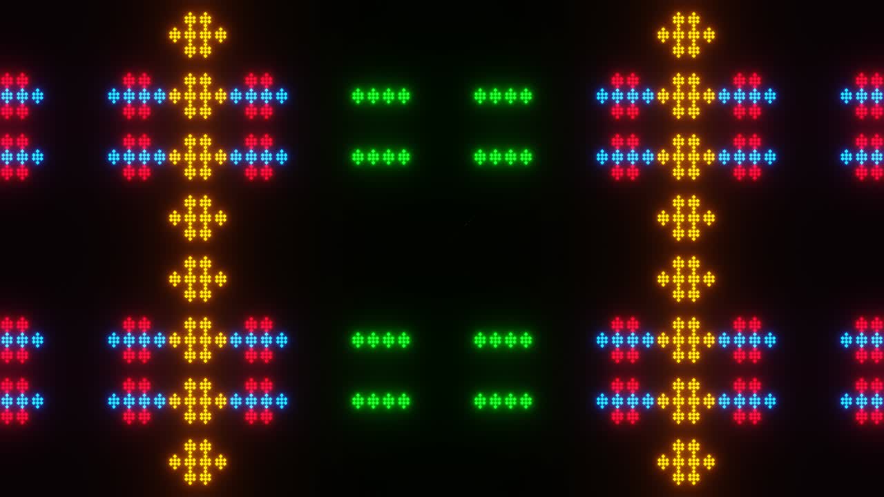 fondo de neón de mosaico de píxeles abstractos