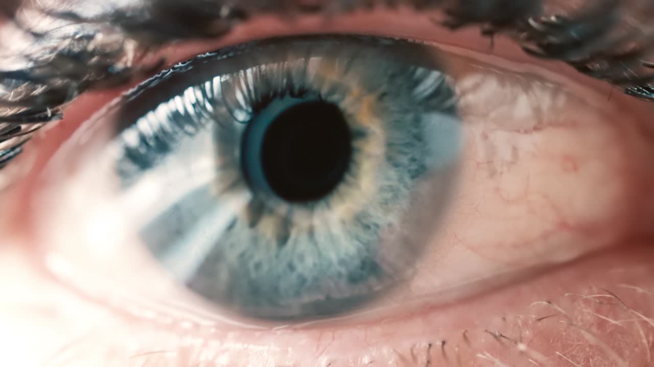 mujer con un solo ojo de cerca