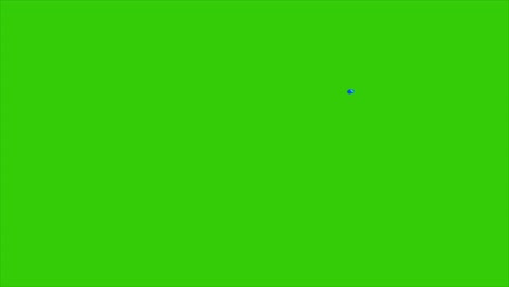 looping water element handdrawn on a green screen. 4k quality