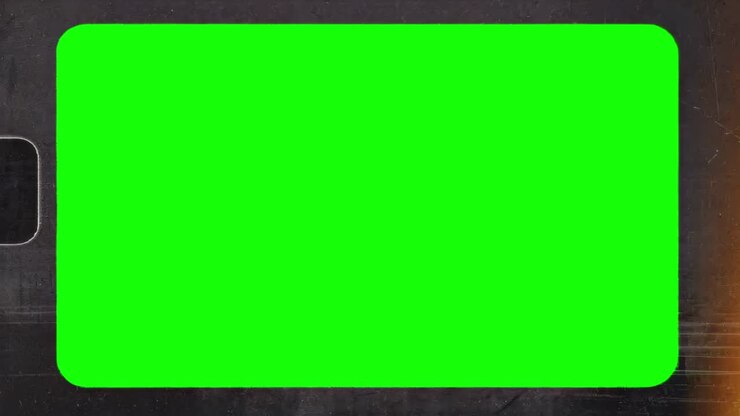 Vintage film frame animation, transparent 4K video, green screen