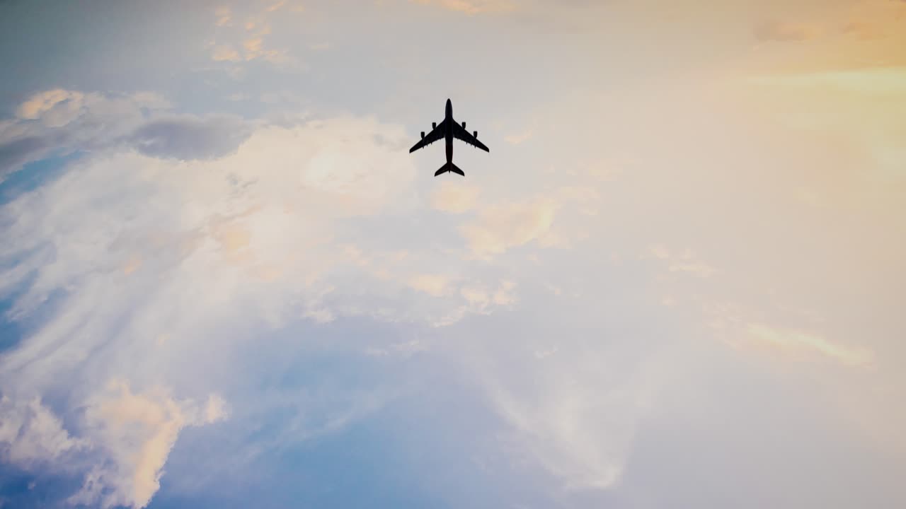 avión en el cielo