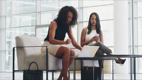 Angry,-stressed-and-upset-business-woman-breaking