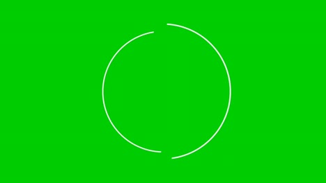 Rotating-circle-border-animation-on-green-screen