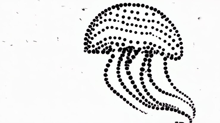 Inchiostro astratto in acqua