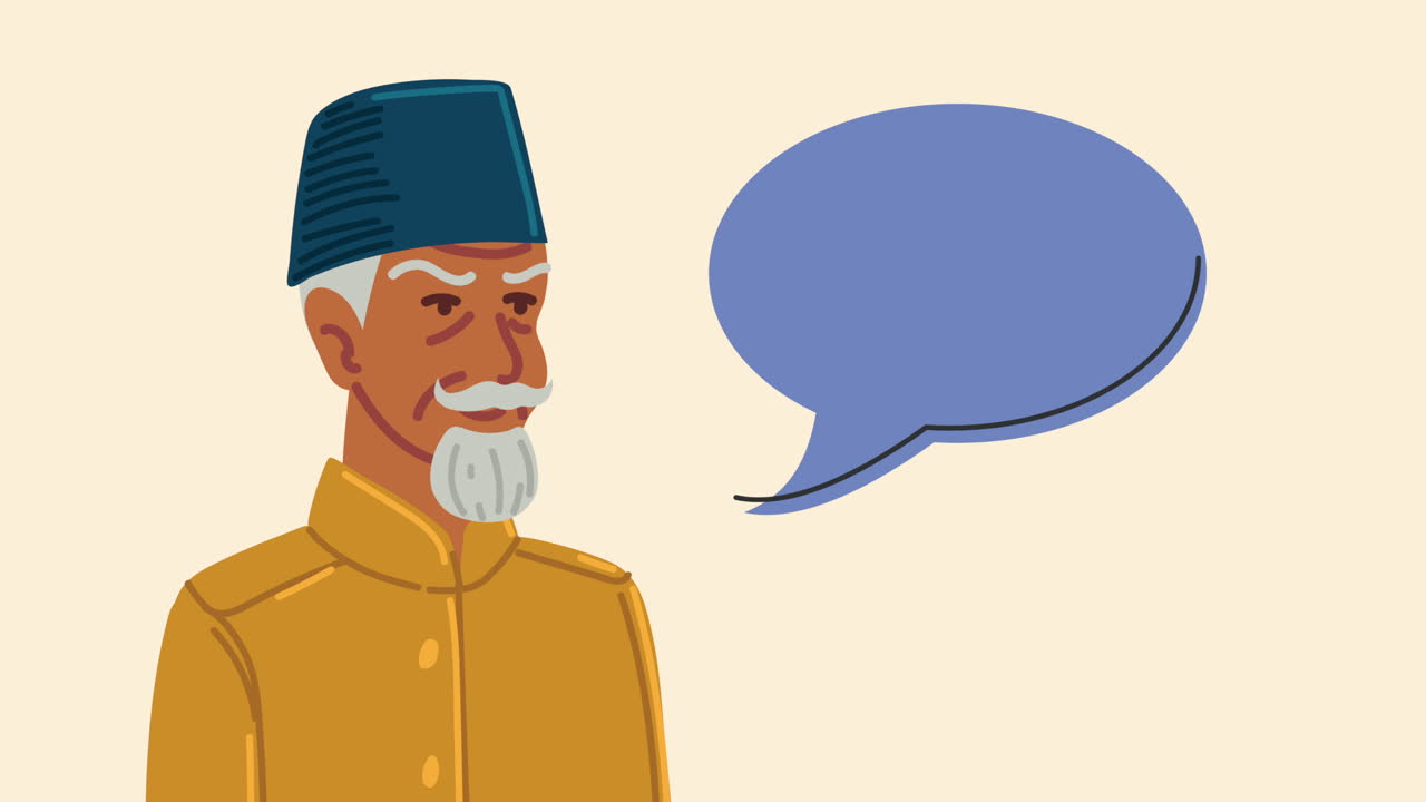 la cultura india el anciano hablando