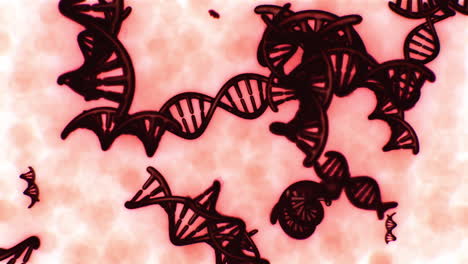estructura de la molécula espiral de la hélice del gen dna