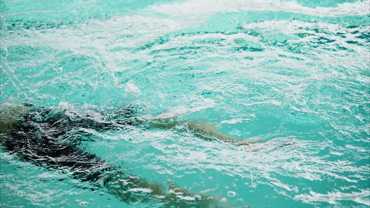 Serene Waters: A Tranquil View of a Swimming Pool's Crystal Clear Surface Reflecting the Calmness and Beauty of Aqua Hues and Natural Light