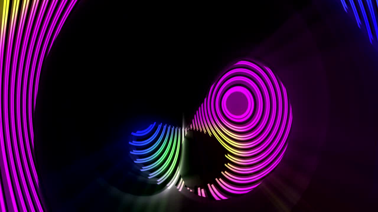 bucle de fondo de neón abstractamente colorido