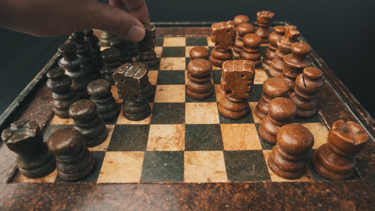 peón de captura de caballero en el juego de ajedrez