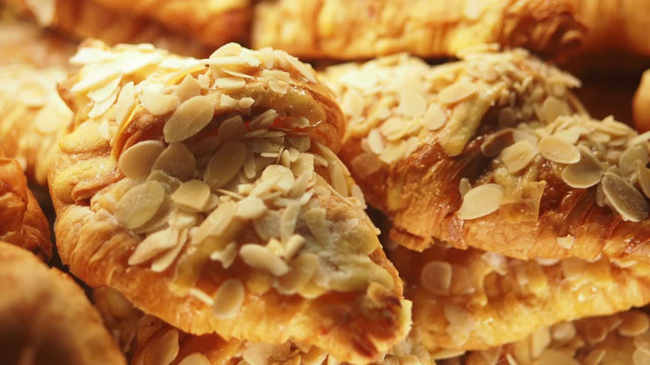 Close-up of Almond Croissants
