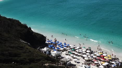 paradisiacal beaches of atalaia in arraial do cabo, coast of rio de janeiro, brazil