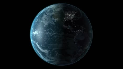 animación de la tierra girando
