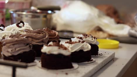 crop baker preparing vegan dessert in kitchen