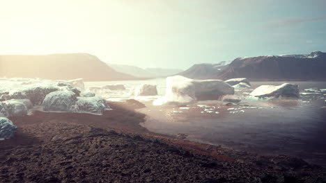 iceberg en la costa sur de groenlandia