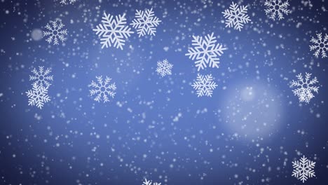 abstract snowflakes background with bokeh