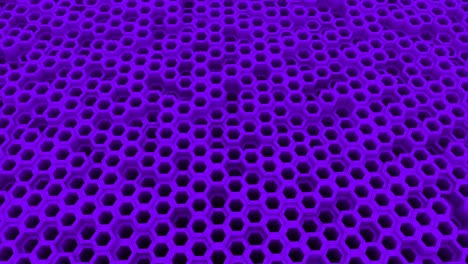 4k purple futuristic abstract looped hexagon background