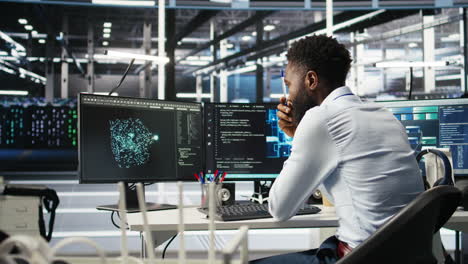 data center programmer uses neural networks node tree program to identify issues