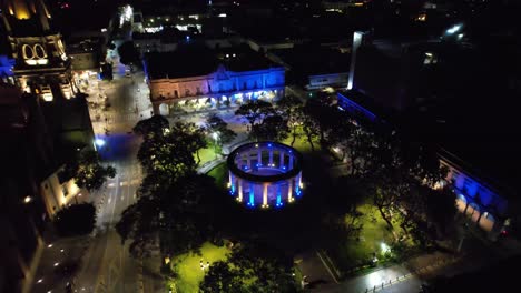 Guadalajara-Night-Aerial-of-Jalisciences-Ilustres-Park