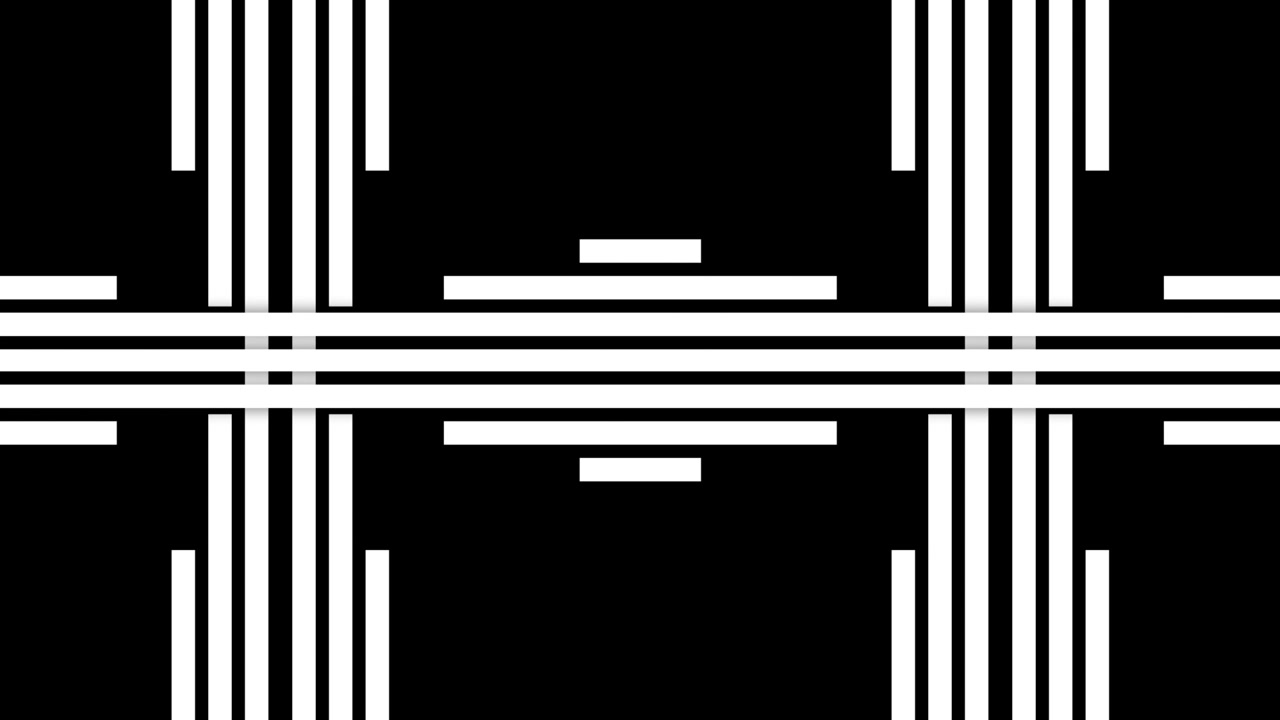 Dynamic Black and White Striped Geometric Pattern Loop