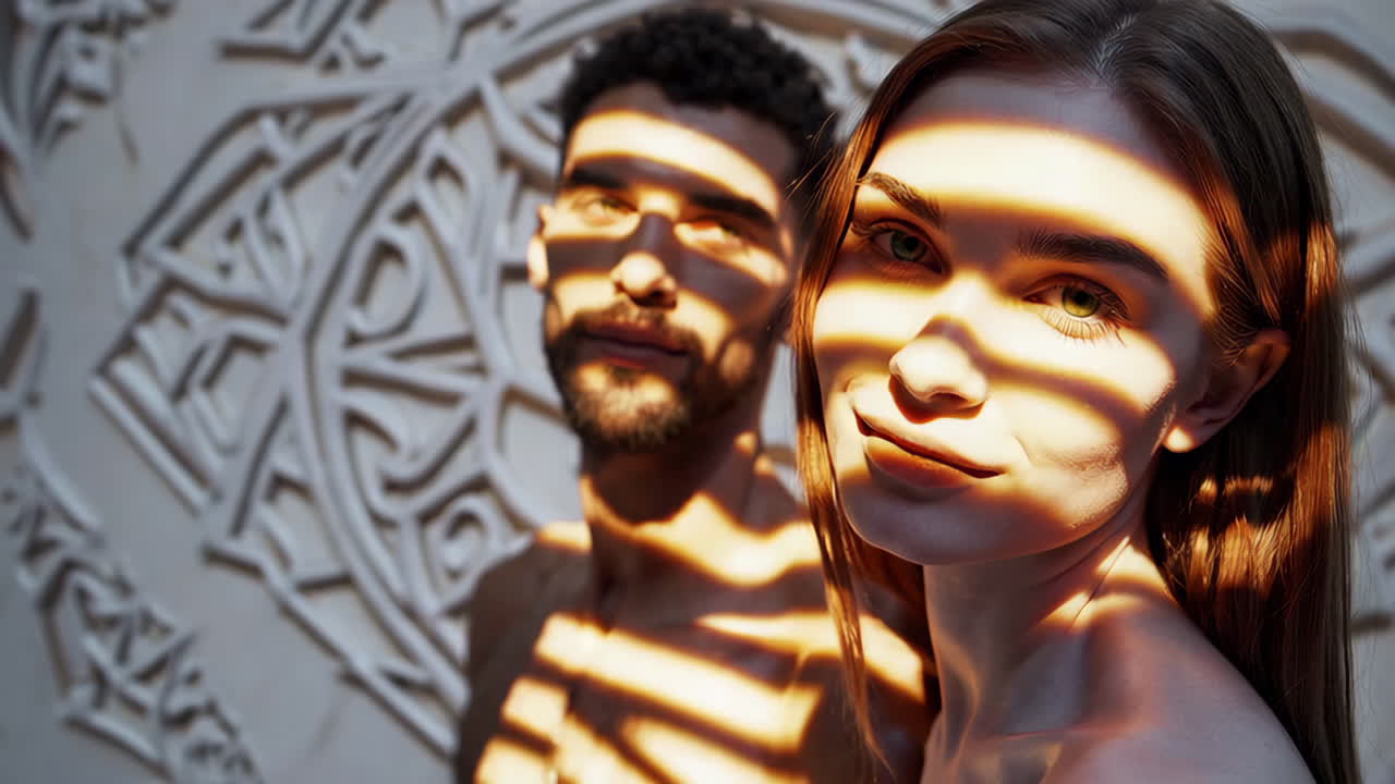 Couple Portrait with Sunlight