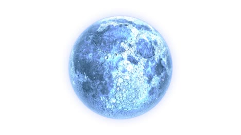 animación de nieve cayendo sobre el globo sobre un fondo blanco