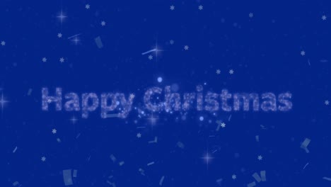 Animation-of-confetti,-shining-stars-and-fireworks-bursting-over-happy-christmas-text-banner