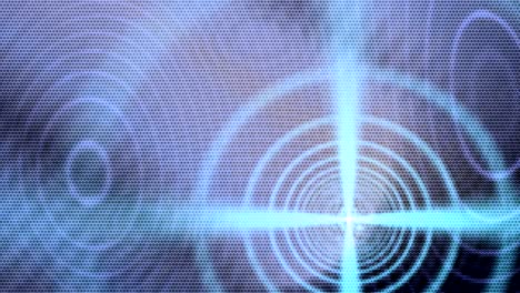 motion background showing first person point of view flying through futuristic abstract digital tunnels