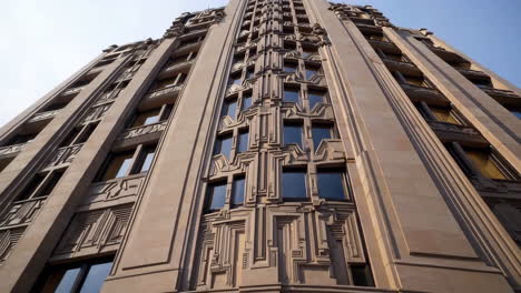art deco building facade