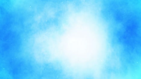 spray de humo de colores. abstract humo vapor soplar fuera. salpicaduras de niebla. tinta de alcohol y acuarela en fondo azul. copiar espacio para el texto. animación de bucle.