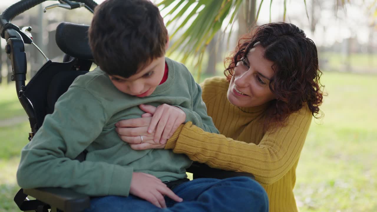 Mother and Child: Loving Support in the Park