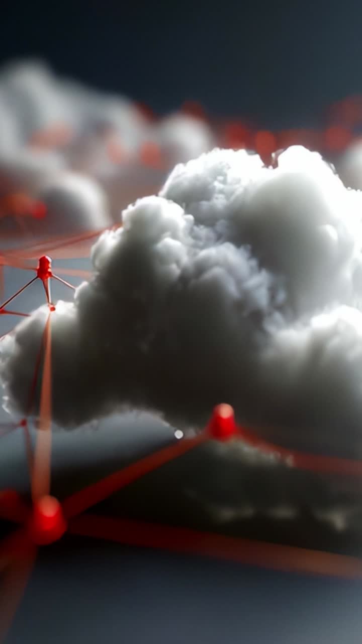 A Futuristic Concept of Cloud Connectivity: Exploring the Intersection of Digital Networks and Imagery with a Representation of Clouds and Nodes