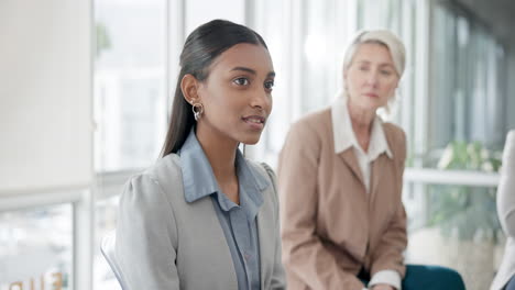 group in therapy, business women in discussion