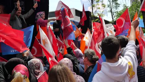 turkish political rally