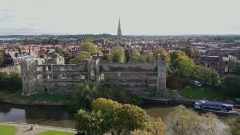 Newark-On-Trent-Castle-Und-Gardens-Drohnenaufnahmen