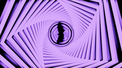 patrón geométrico de espiral púrpura abstracto