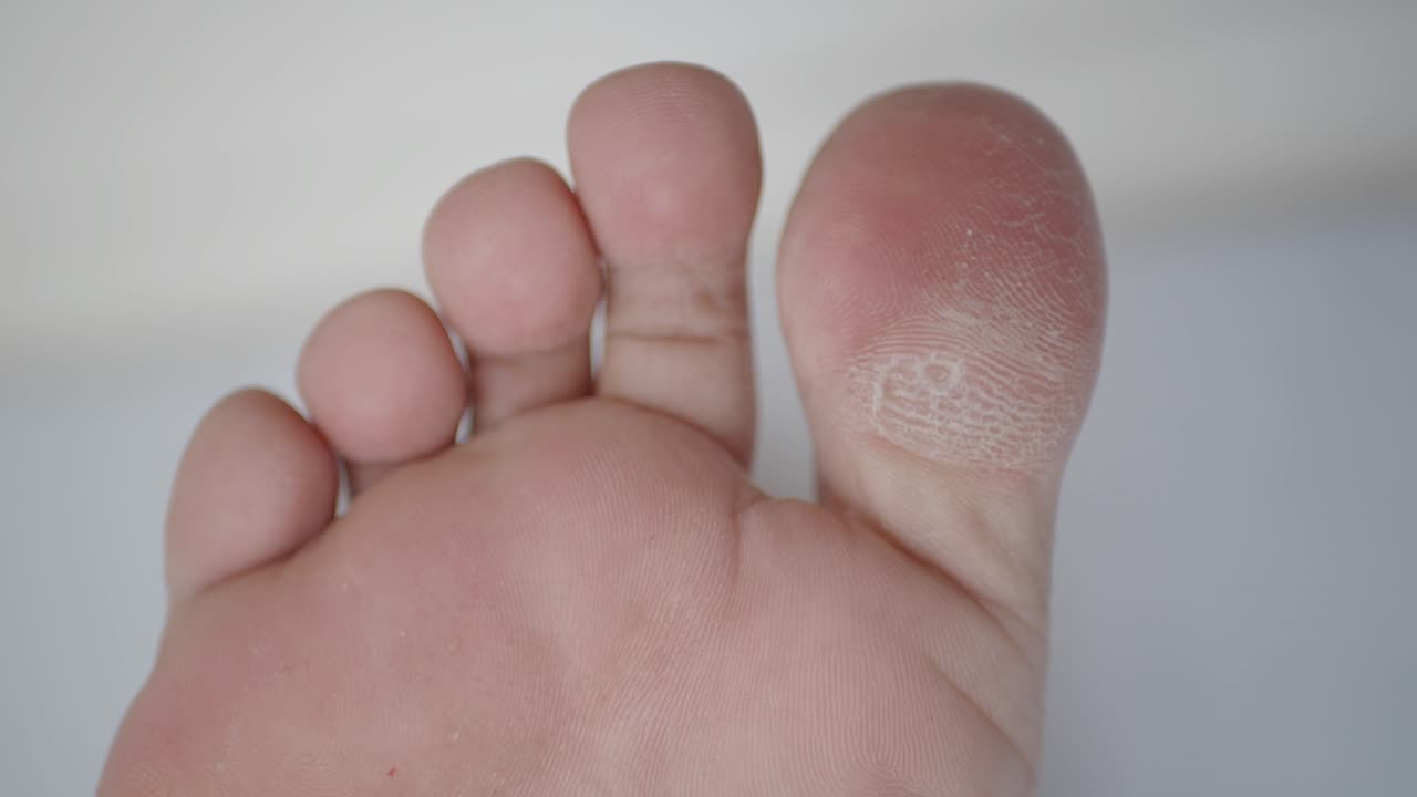 Close up di un piede umano