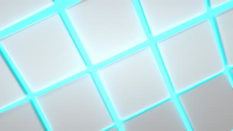 wavy surface made of white cubes with glowing background